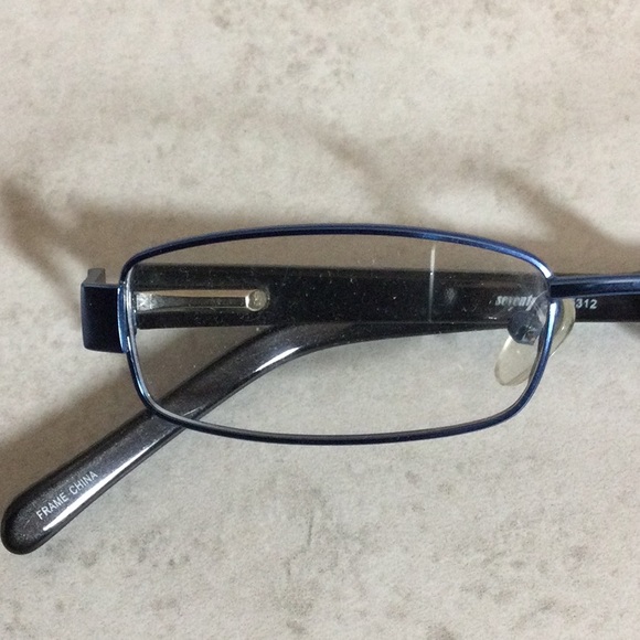 NWT Seventeen royal blue retro metal eyeglasses new old stock - Picture 13 of 16